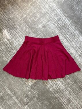 Forever 21 Red/Magenta Circle Skater Skirt